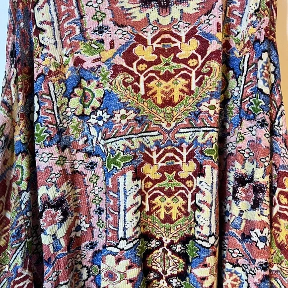 Painted Threads Boho Printed Swing Tank Top Sleeveless Festival Top Size M - Picture 3 of 5